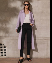 Load image into Gallery viewer, Lapel Patchwork Double Breasted Trench Coat
