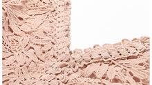 Load image into Gallery viewer, PinkBeige V-Neck Hollow Out Lace Dress