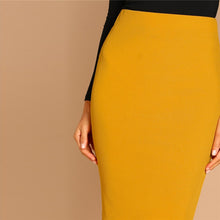 Load image into Gallery viewer, Ginger Pencil Bodycon Skirt