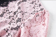 Load image into Gallery viewer, Pink Asymmetrical Lace Dress