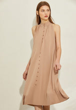 Load image into Gallery viewer, Halter Belted Knee-length Aline Dress