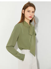 Load image into Gallery viewer, Bow Neck Loose Blouse