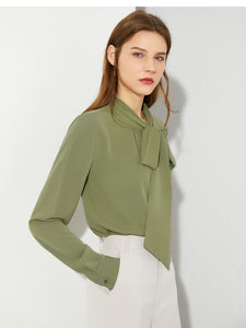 Bow Neck Loose Blouse