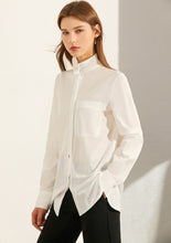 Load image into Gallery viewer, Stand Collar Full Sleeve Loose Blouse