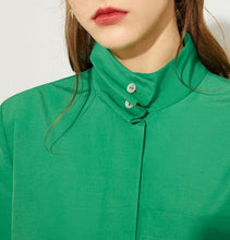 Load image into Gallery viewer, Stand Collar Full Sleeve Loose Blouse