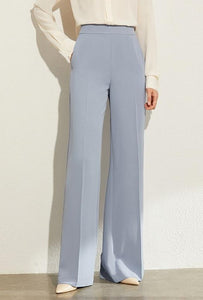 Solid Loose Wide Leg High Waist Trousers