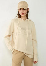 Load image into Gallery viewer, Embroidery Letter Loose Full Sleeve Hoodie