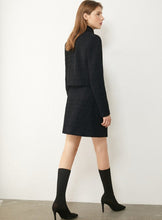 Load image into Gallery viewer, Vintage Tweed jacket &amp; High Waist Aline Mini Skirt Suit