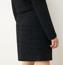 Load image into Gallery viewer, Vintage Tweed jacket &amp; High Waist Aline Mini Skirt Suit