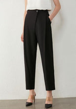 Load image into Gallery viewer, Vneck Solid Double breasted Blazer+High Waist Pants