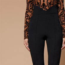 Load image into Gallery viewer, Notch Wide Waistband Skinny Zipper Cropped Pants