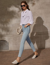 Load image into Gallery viewer, Lady High Waist Slim Ankle Pants