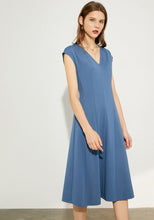 Load image into Gallery viewer, Vneck Temperament Slim Dress