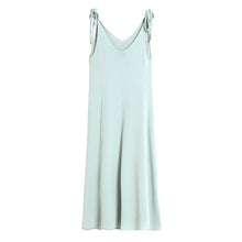 Load image into Gallery viewer, Crepe Cut Out Scallop Hem Knee Length Neon Dress